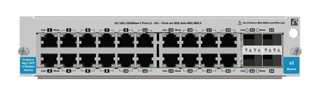 J8765A#ABA - HP ProCurve Switch VL 24-Port 10/100Base-TX Ethernet Switch Module 3U