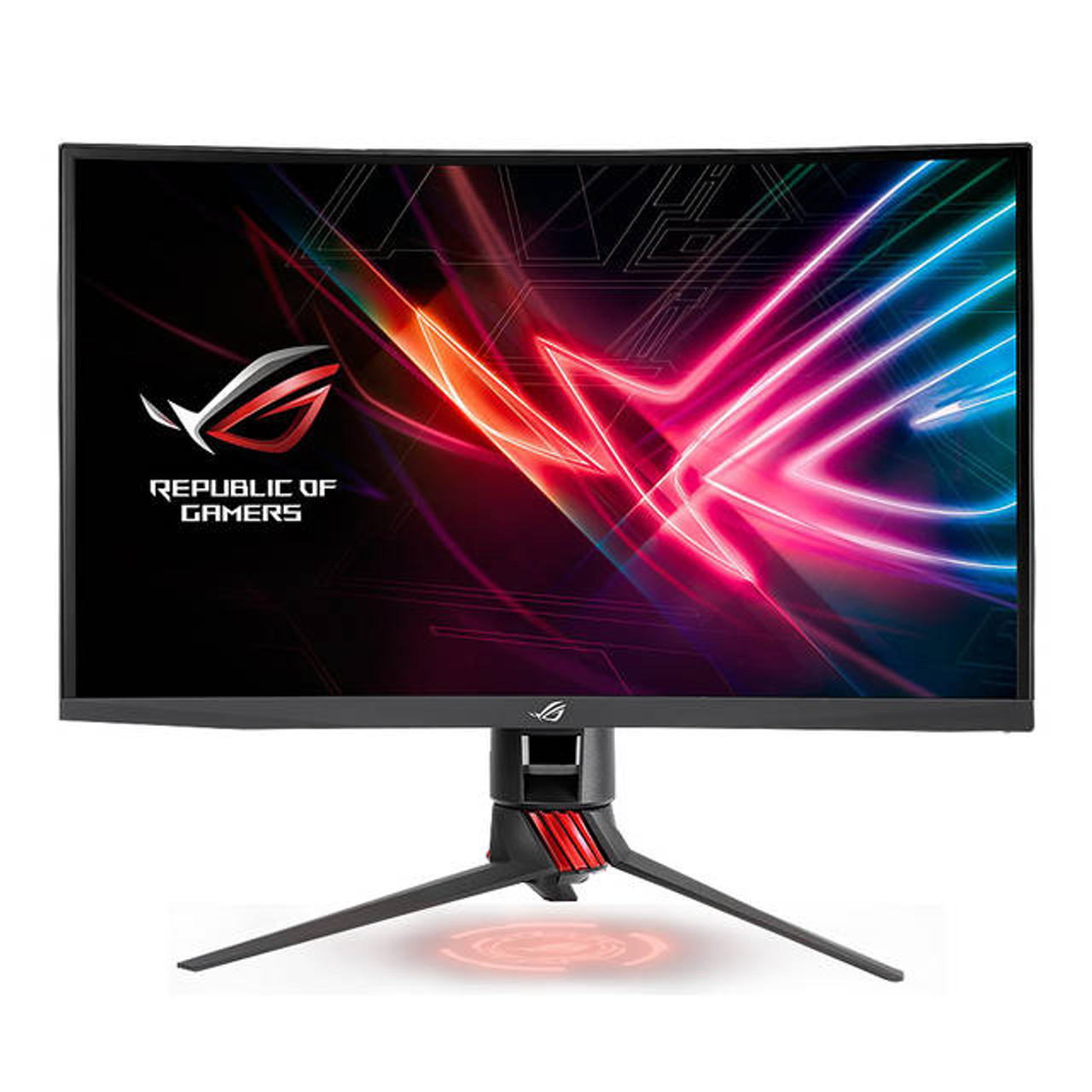 Asus XG27VQ 27 inch Widescreen 100,000,000:1 4ms DVI/HDMI/DisplayPort LCD Monitor (Dark gray, Red)