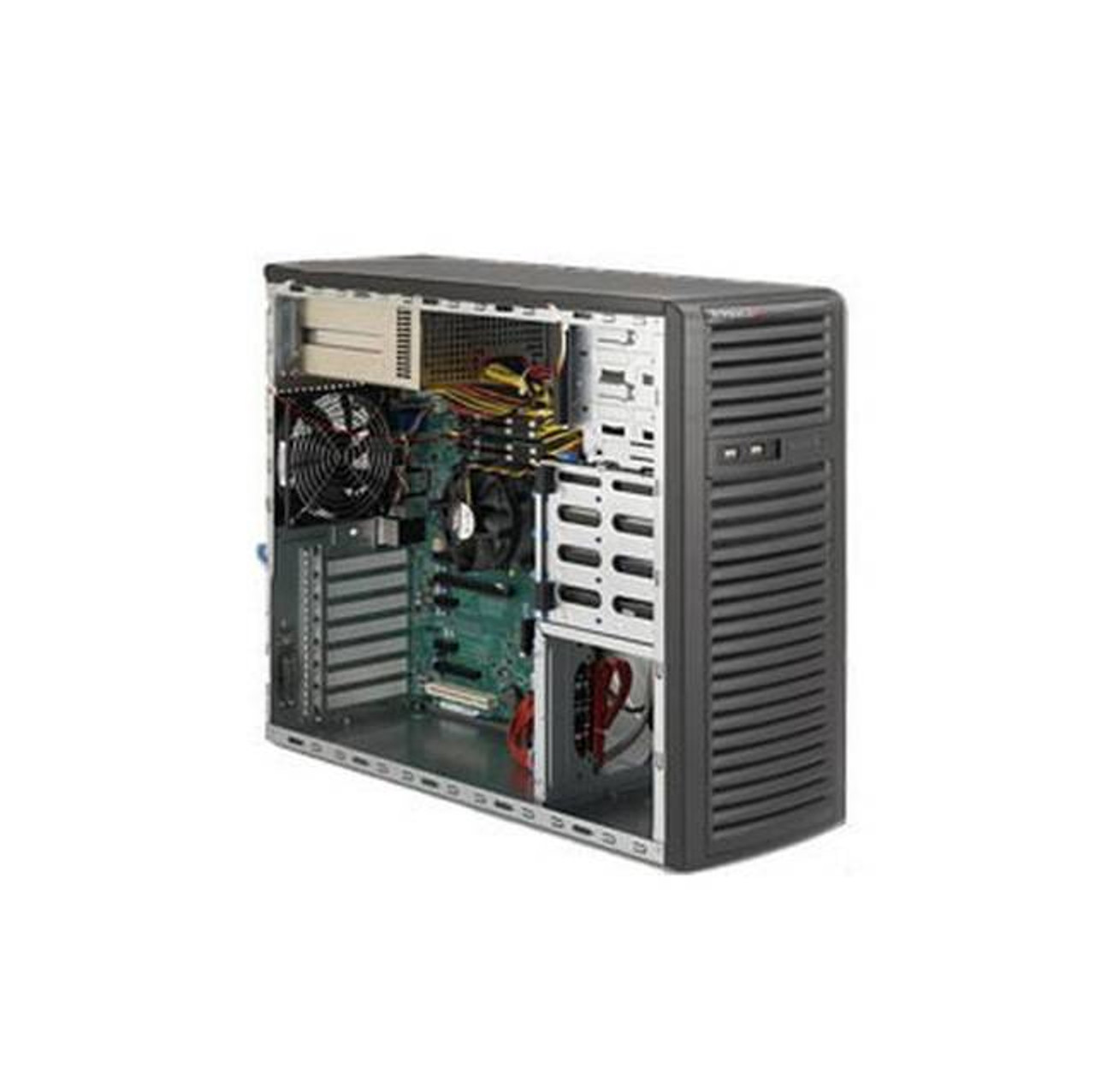 Supermicro SuperChassis CSE-732I-R500B 500W Mid-Tower Workstation Chassis (Black)