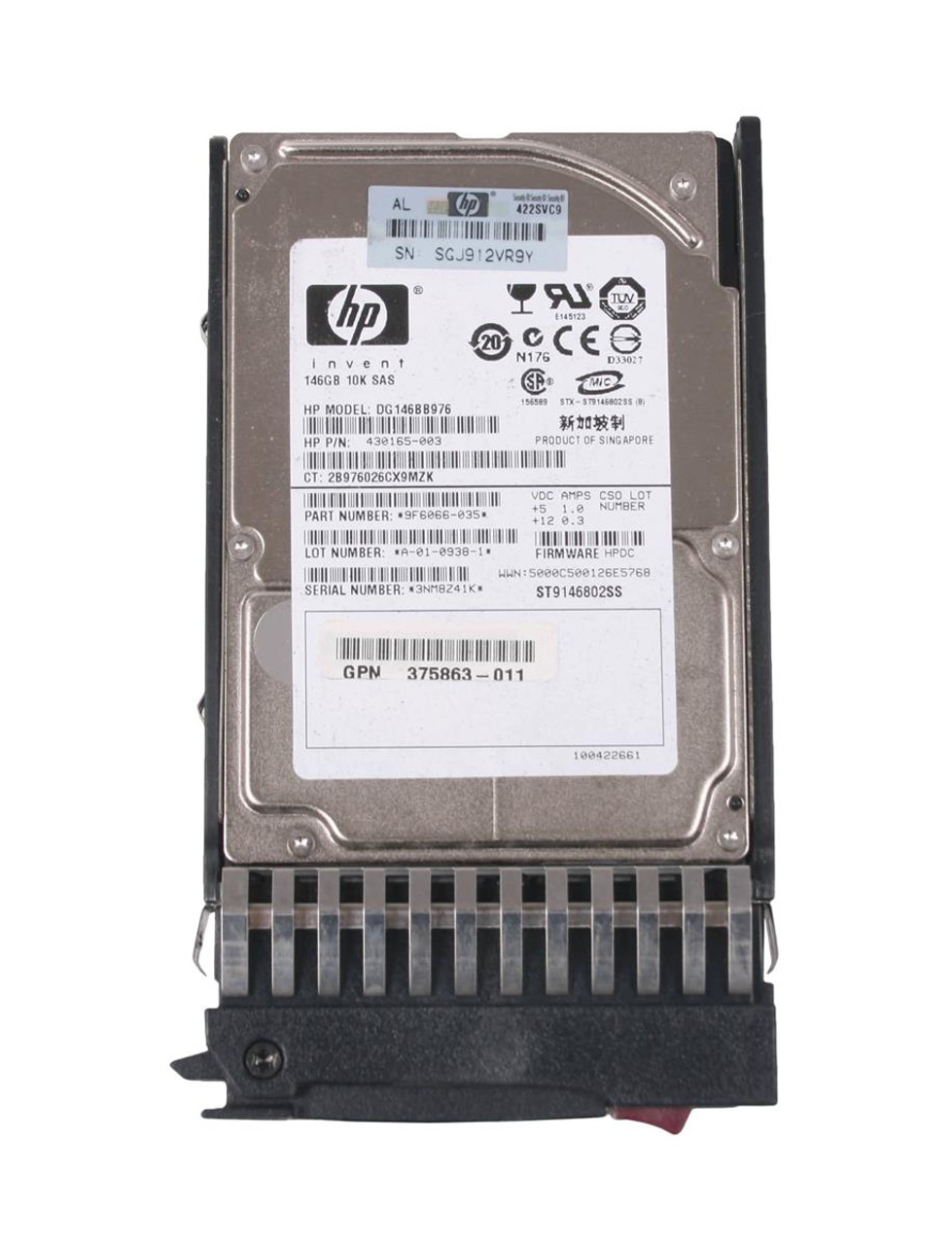 430165-003-U - HP 146GB 10000RPM SAS 3GB/s Hot-Pluggable Dual Port 2.5-inch Hard Drive
