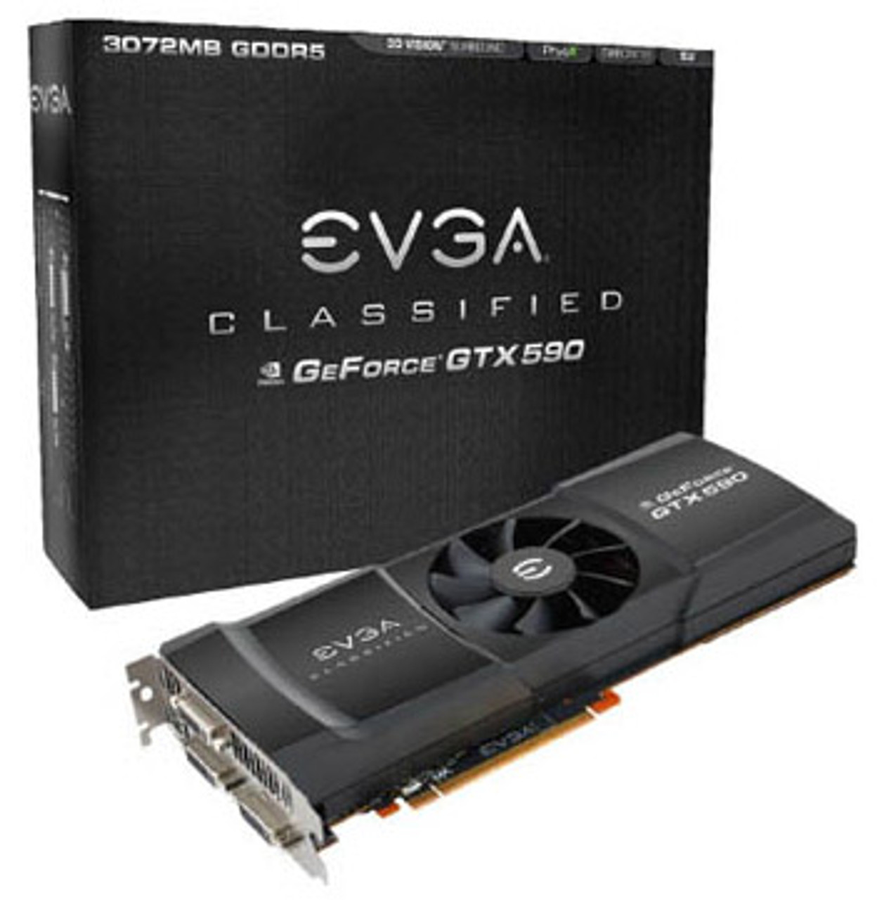 015-P3-1580-AR - EVGA GeForce GTX 580 1536MB 384-Bit GDDR5 PCI Express 2.0 x16 Dual DVI/ mini HDMI Video Graphics Card
