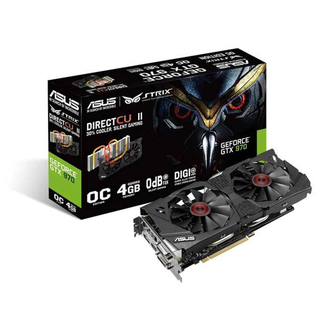 STRIX-GTX970-DC2OC-4GD5 | Asus NVIDIA GeForce GTX 970 4GB GDDR5 