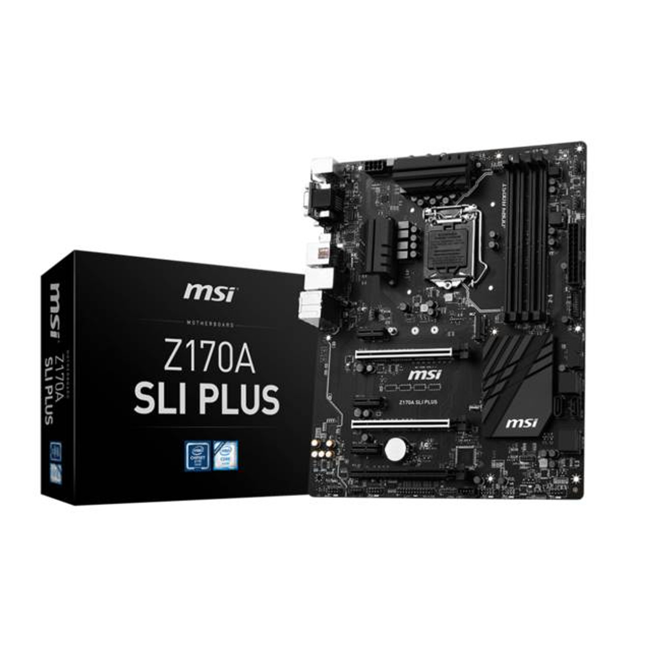 MSI Z170A SLI PLUS LGA1151/ Intel Z170/ DDR4/ 3-Way CrossFireX & 2-Way SLI/ SATA3&USB3.1/ M.2/ A&GbE/ ATX Motherboard