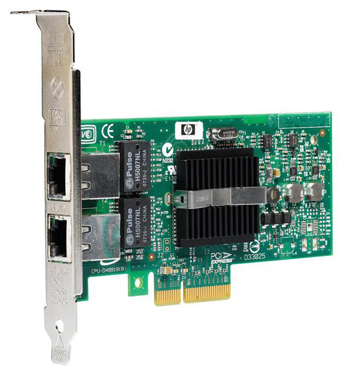 412648-001 - HP NC360T PCI-Express Dual Port 10/100/1000Base-T Gigabit Ethernet Network Interface Card (NIC)