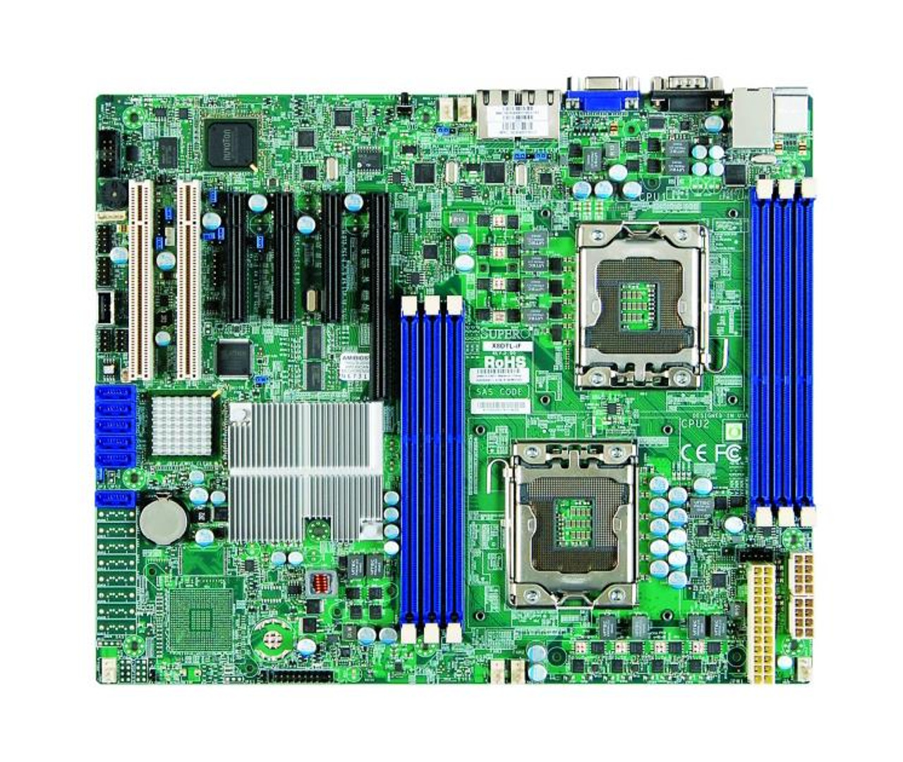 MBD-X8DTL-I - SuperMicro 5500 DP LGA1366 QC Max-24GB ATX PCI Express 16 3 PCI Express 8 2 PCI VID 2Gbe Sata Server Motherboard (Refurbished)