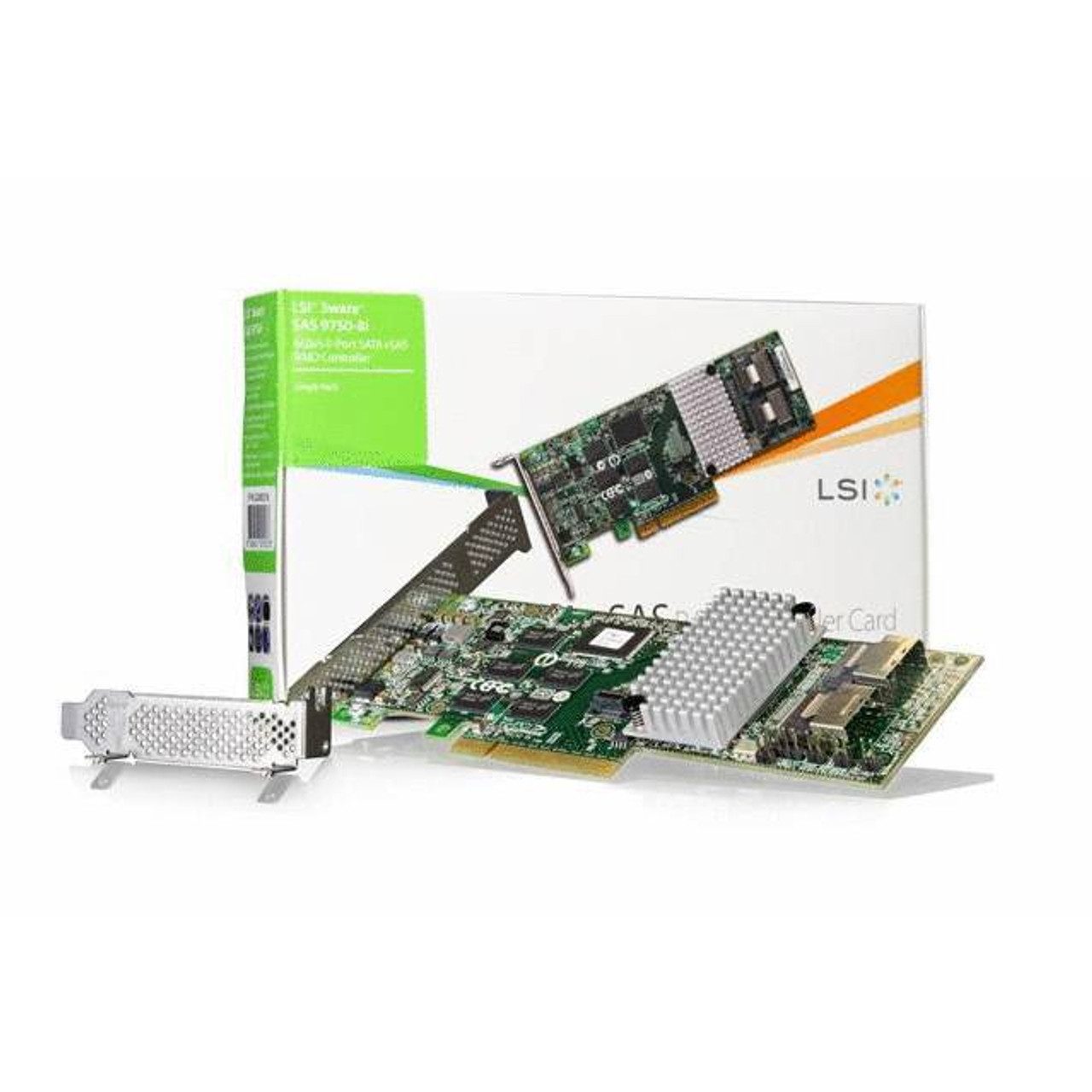 Broadcom LSI LSI00214 (9750-8I SGL) 8 Internal Ports PCI-E Low-Profile SATA/SAS RAID Controller