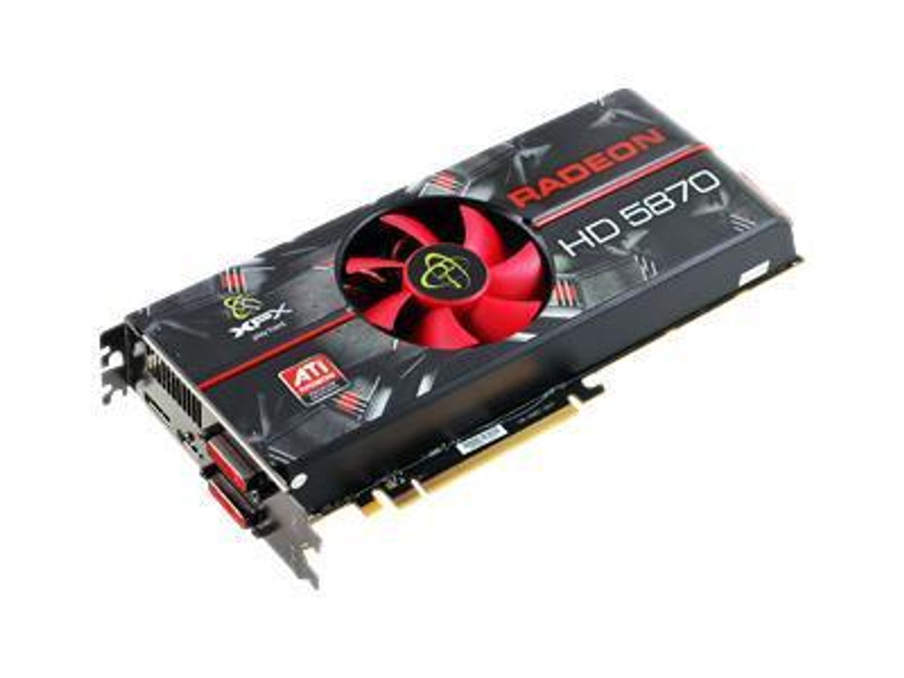 HD-587X-ZNFA - XFX Radeon HD 5870 1GB 256-Bit DDR5 PCI Express 2.1 x16 Dual  DVI. HDMI/ DisplayPort/ HDCP Ready/ CrossFireX Support Video Graphics Card