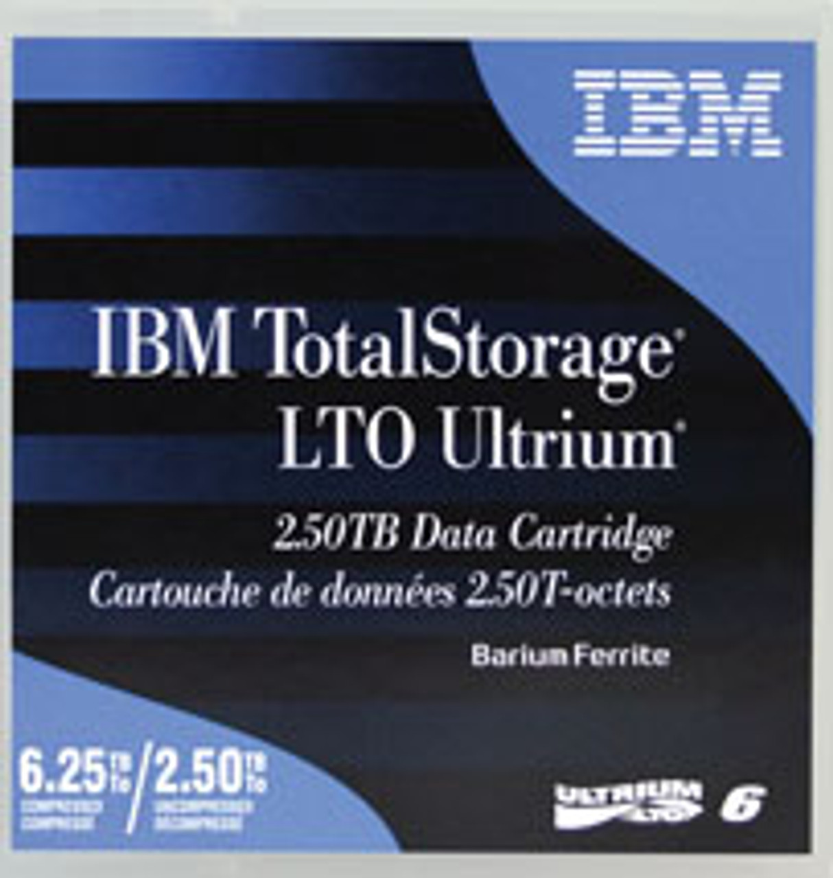 IBM 00V7594L LTO-6 2.5TB/6.25TB (BaFe) Backup Tape - 20/Pack - Pre Labeled