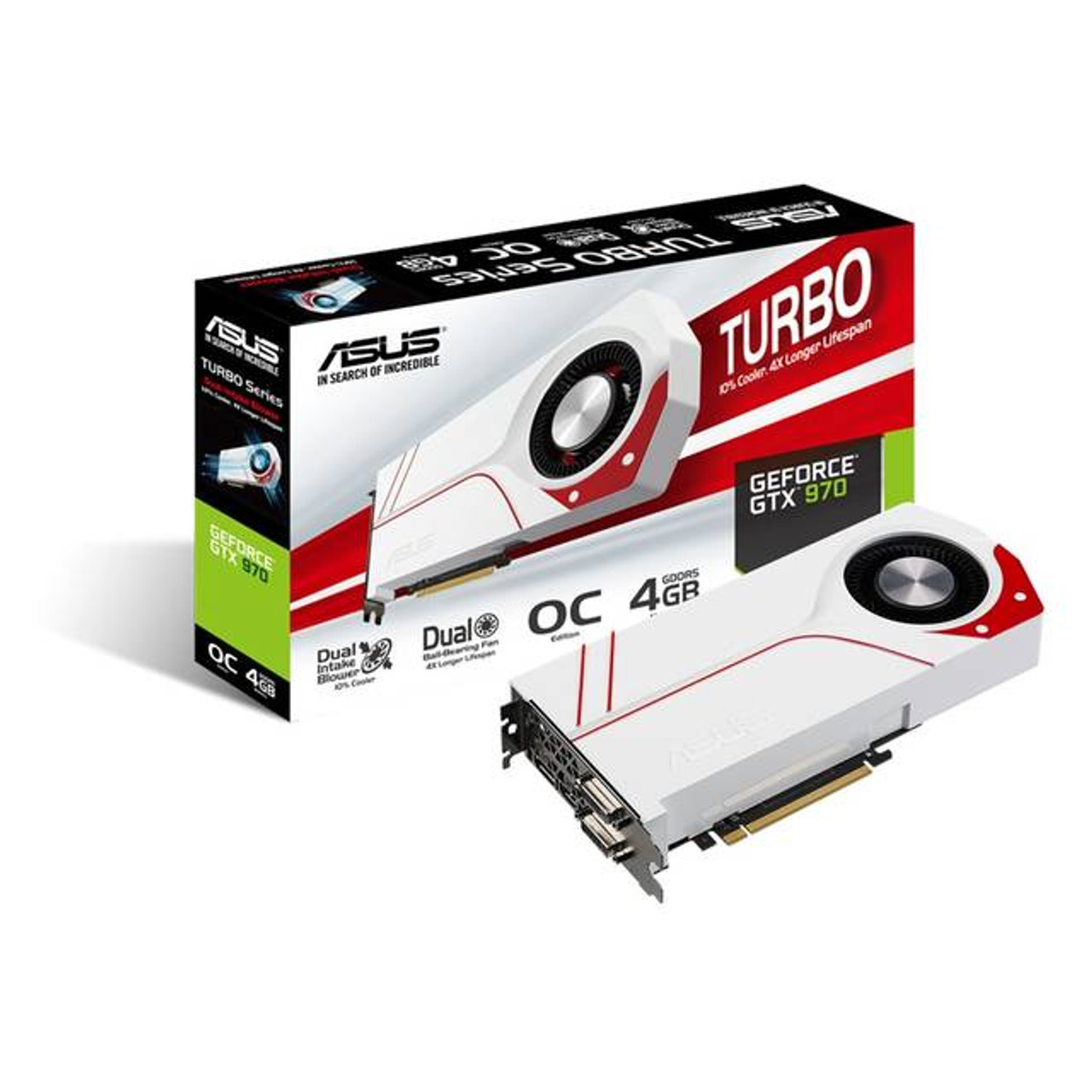 Turbo Gtx970 Oc 4gd5 Asus Nvidia Geforce Gtx 970 Oc 4gb Gddr5 2dvi Hdmi Displayport Pci Express Video Card