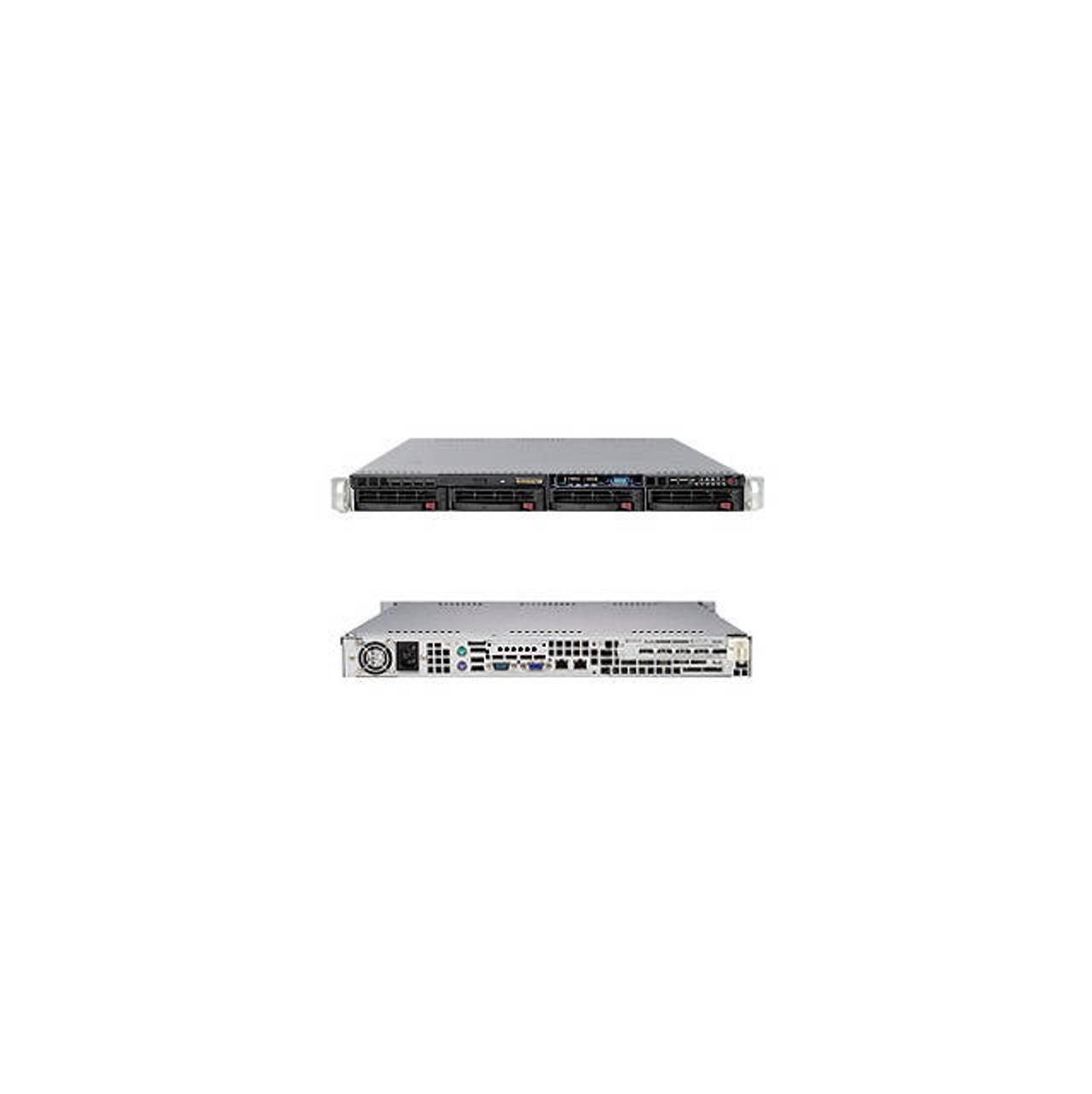 Supermicro SuperServer SYS-5016I-MT LGA1156 280W 1U Rackmount Server Barebone System (Black)