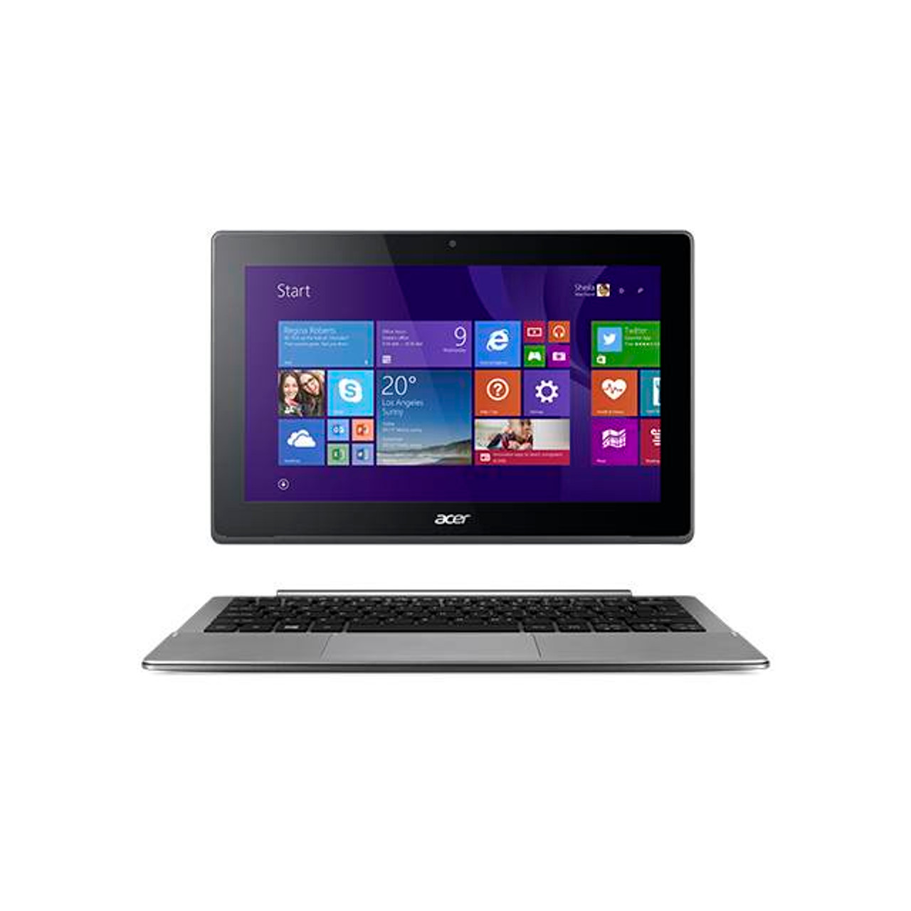 Acer Aspire Switch 11V SW5-173P-61RD 11.6 inch Touchscreen Intel Core M-5Y10c 800MHz/ 4GB LPDDR3/ 128GB SSD/ USB3.0/ Windows 10 Pro Tablet w/ Keyboard & Stylus Pen  (Silver)