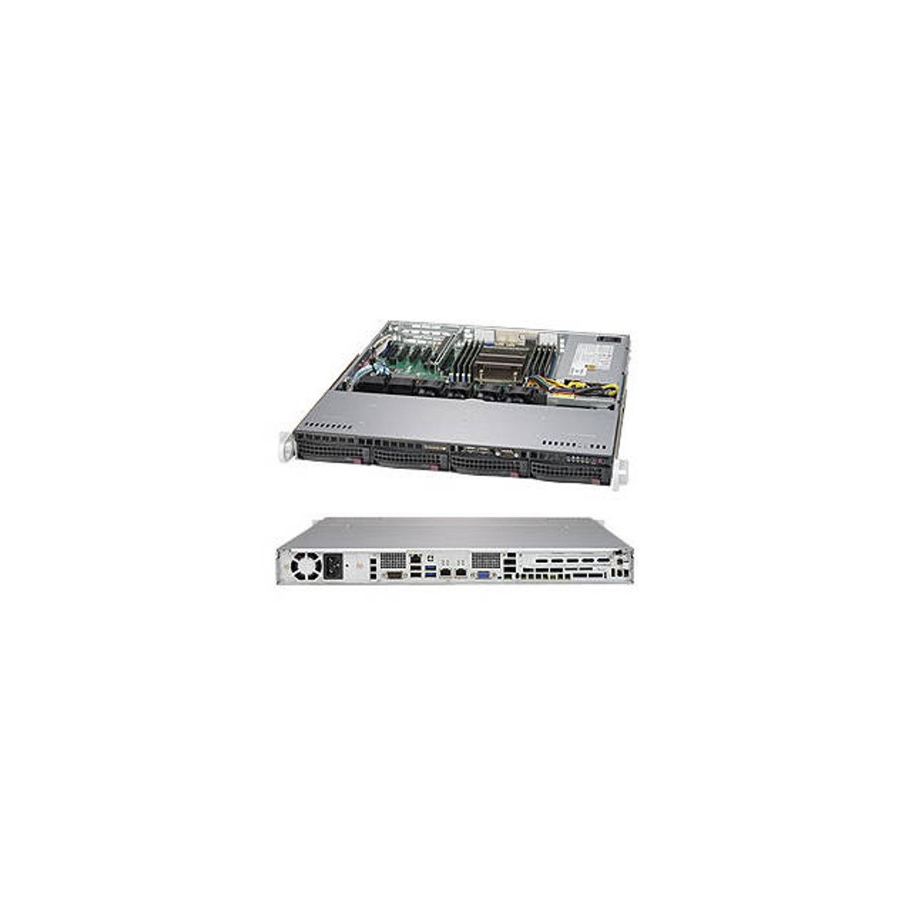Supermicro SuperServer SYS-5018R-M LGA2011 350W 1U Rackmount Server Barebone System (Black)