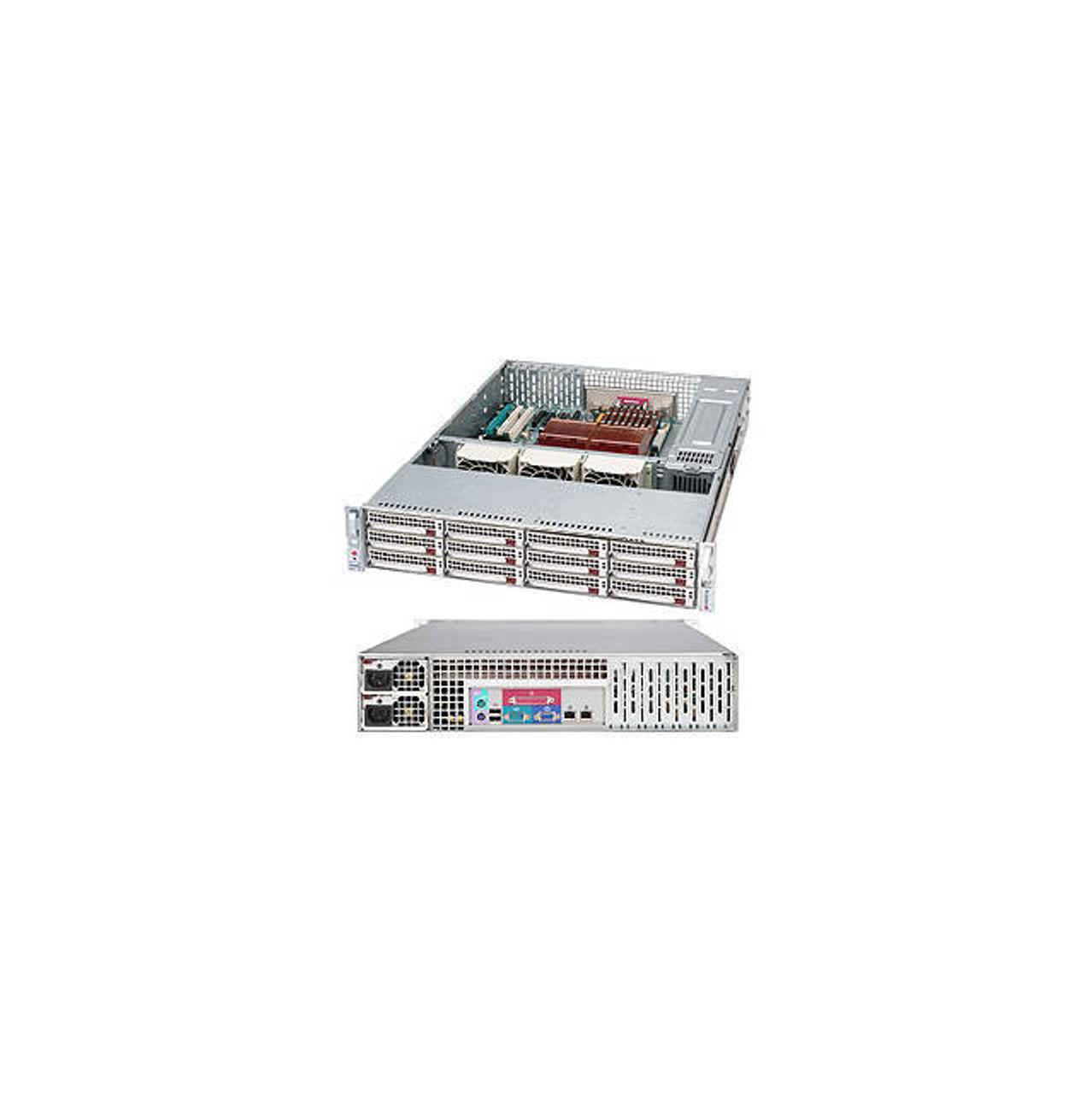 Supermicro CSE-826TQ-R800LPB 2U Rackmount Server Chassis (Black)