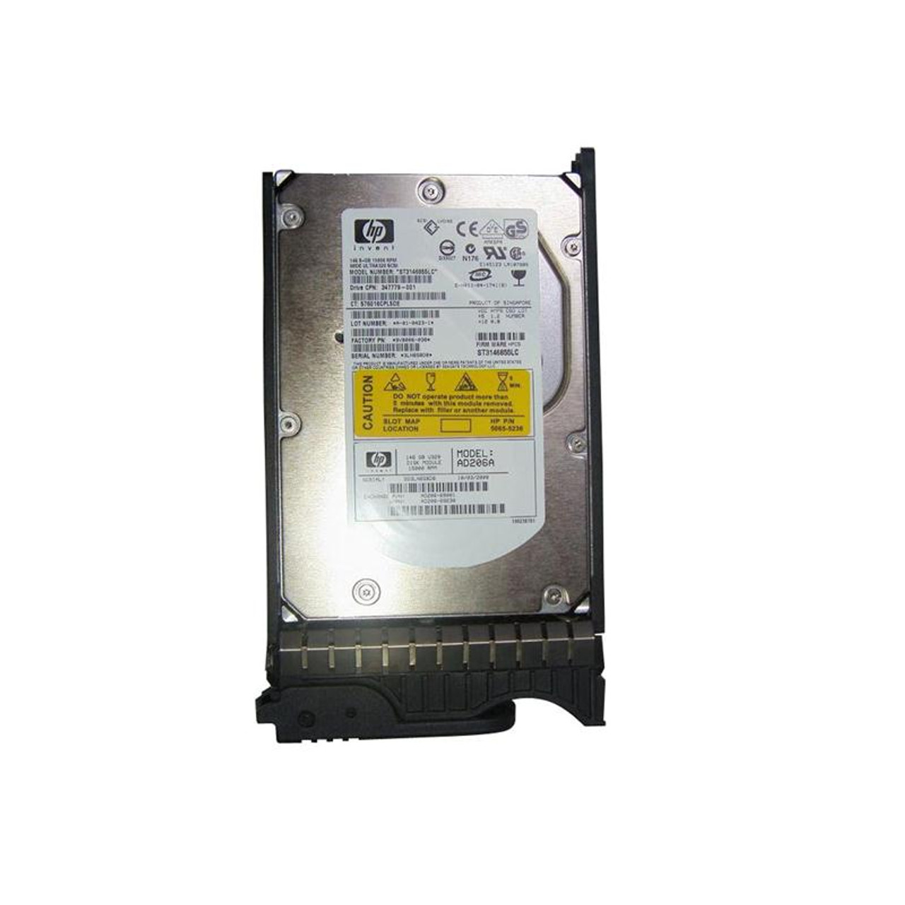AD206-2101A - HP 146GB 15000RPM Ultra-320 SCSI Hot-Pluggable LVD 80-Pin 3.5-inch Hard Drive