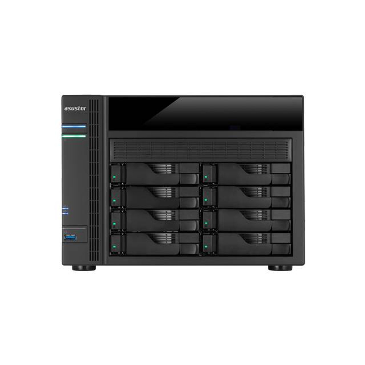 ASUSTOR AS5008T Intel Celeron 2.41GHz/ 1GB DDR3L/ 4GbE/ 2eSATA/ USB3.0/ 8-bay Desktop NAS