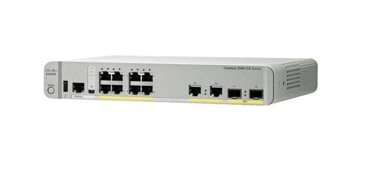 Cisco Catalyst WS-C3560CX-8TC-S Managed L3 Gigabit Ethernet (10/100/1000) White network switch