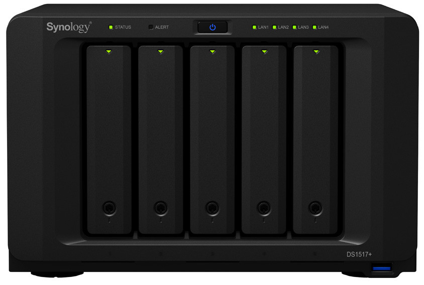 Synology DS1517+ NAS Desktop Ethernet LAN Black