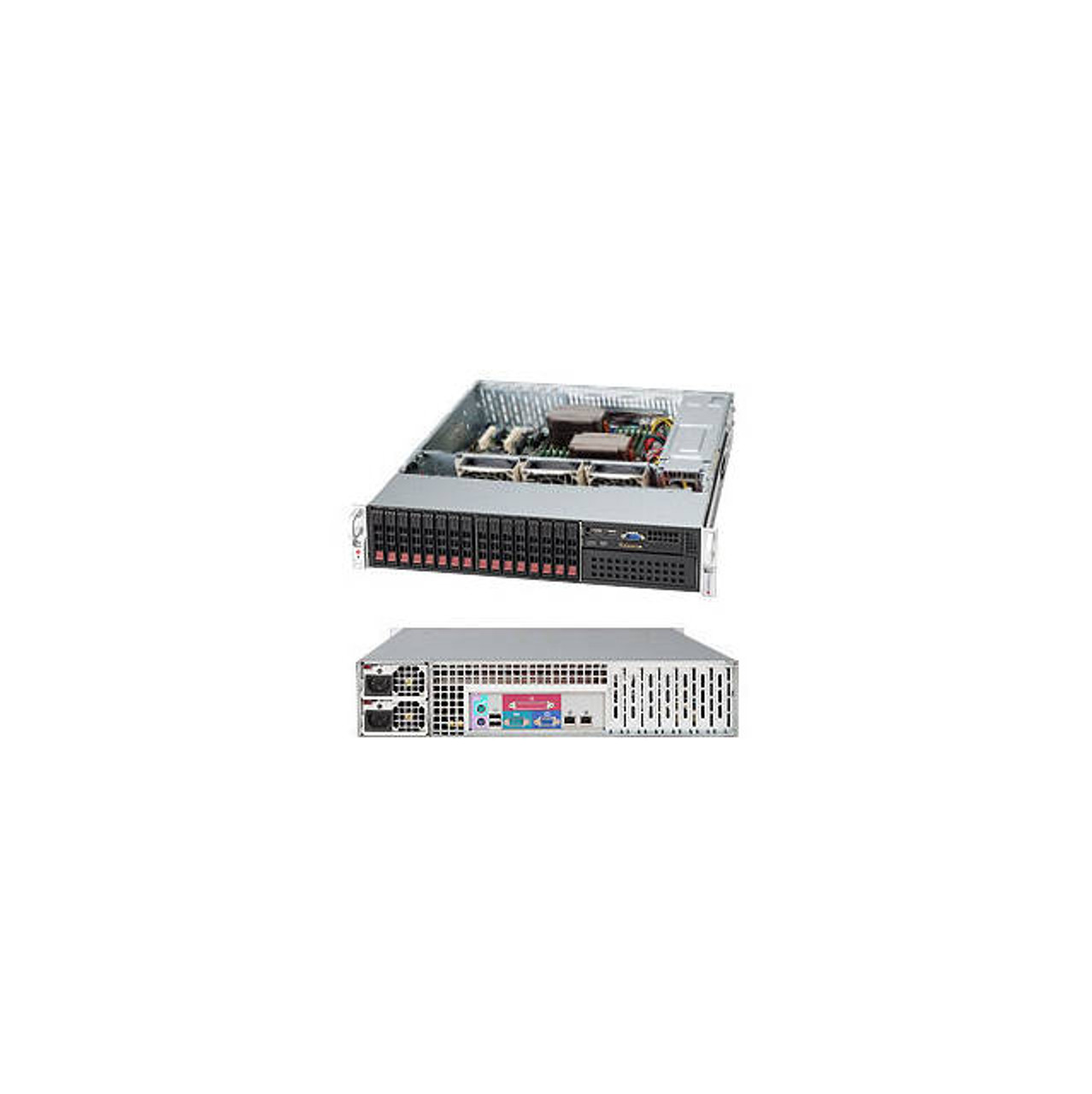 Supermicro SuperChassis CSE-213AC-R920LPB 920W 2U Rackmount Server Chassis (Black)