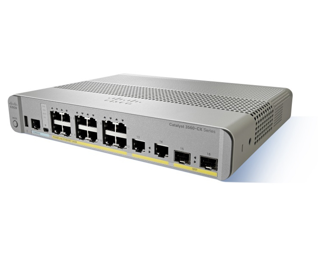 Cisco Catalyst WS-C3560CX-12TC-S Managed L3 Gigabit Ethernet (10/100/1000) Grey,White network switch