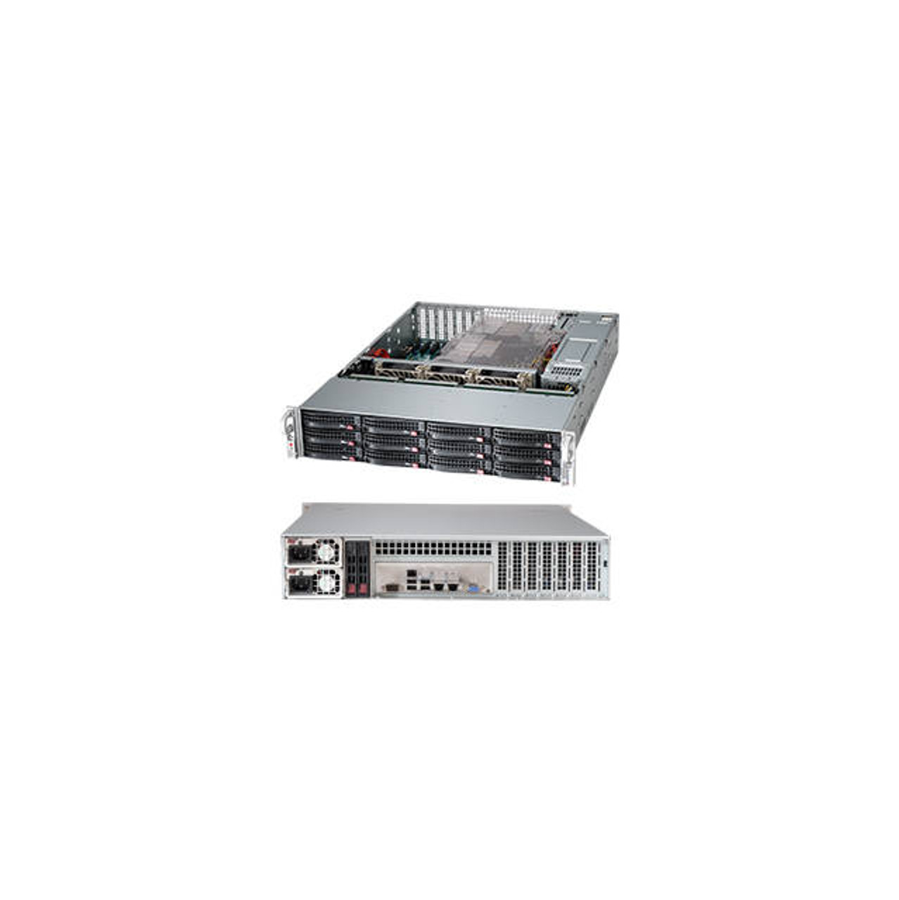 Supermicro SuperChassis CSE-826BE1C-R920LPB 920W 2U Rackmount Server Chassis (Black)