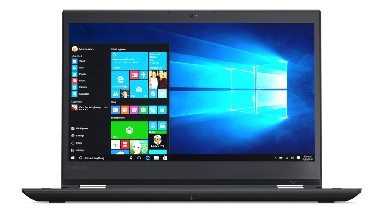 Lenovo ThinkPad Yoga 370 2.60GHz i5-7300U 13.3" 1920 x 1080pixels Touchscreen Black Hybrid (2-in-1)