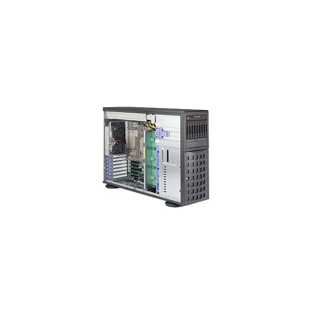 Supermicro SuperServer SYS-7048R-C1R4+ Dual LGA2011 920W 4U Rackmount/Tower Server Barebone System (Black)