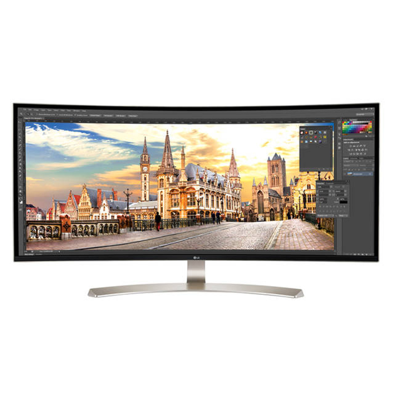 LG Electronics 38CB99-W 38 inch Ultra Widescreen 1,000:1 5ms HDMI/DisplayPort/USB3.0 LED LCD Monitor, w/ Speakers