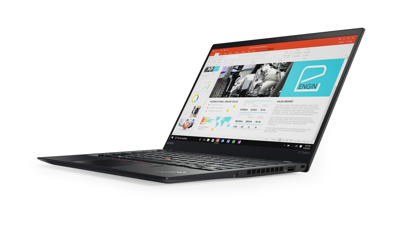 Lenovo ThinkPad X1 Carbon 2.8GHz i7-7600U 14" 1920 x 1080pixels Black Notebook