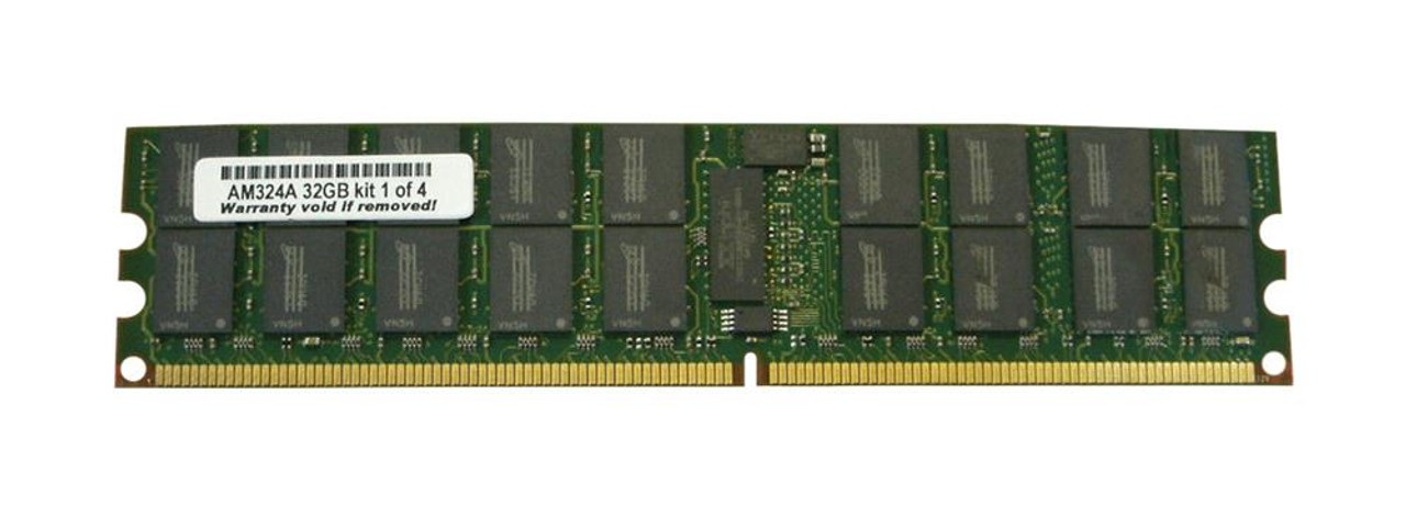 AM324A - HP 32GB Kit (4 X 8GB) PC2-4200 DDR2-533MHz ECC Registered CL4 240-Pin DIMM Dual Rank Memory