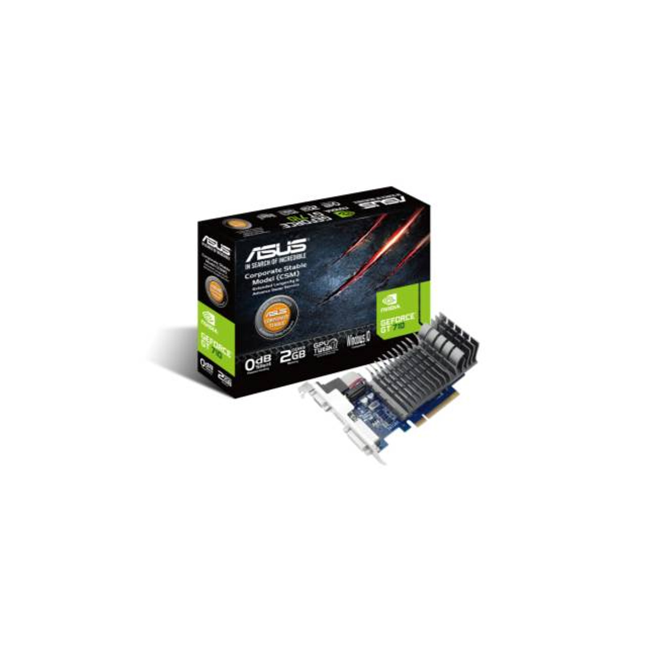 Asus NVIDIA GeForce GT 710 2GB DDR3 DVI/HDMI PCI-Express Video Card