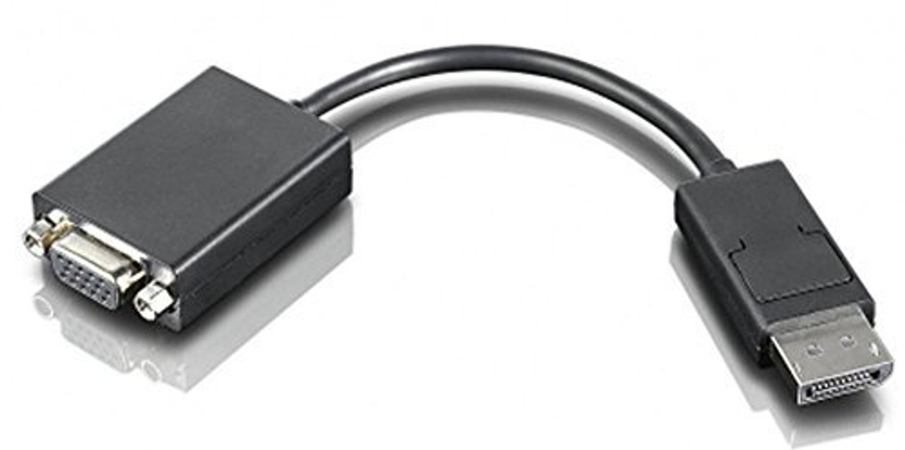 Lenovo 4X90F92980 DisplayPort VGA Black cable interface/gender adapter