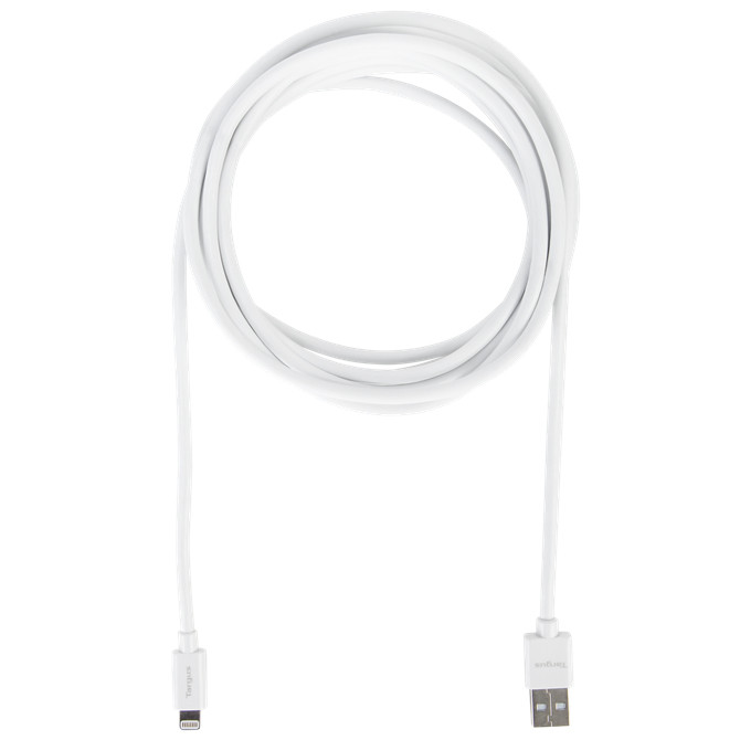 Targus ACC98201BT 3m USB A Lightning White mobile phone cable