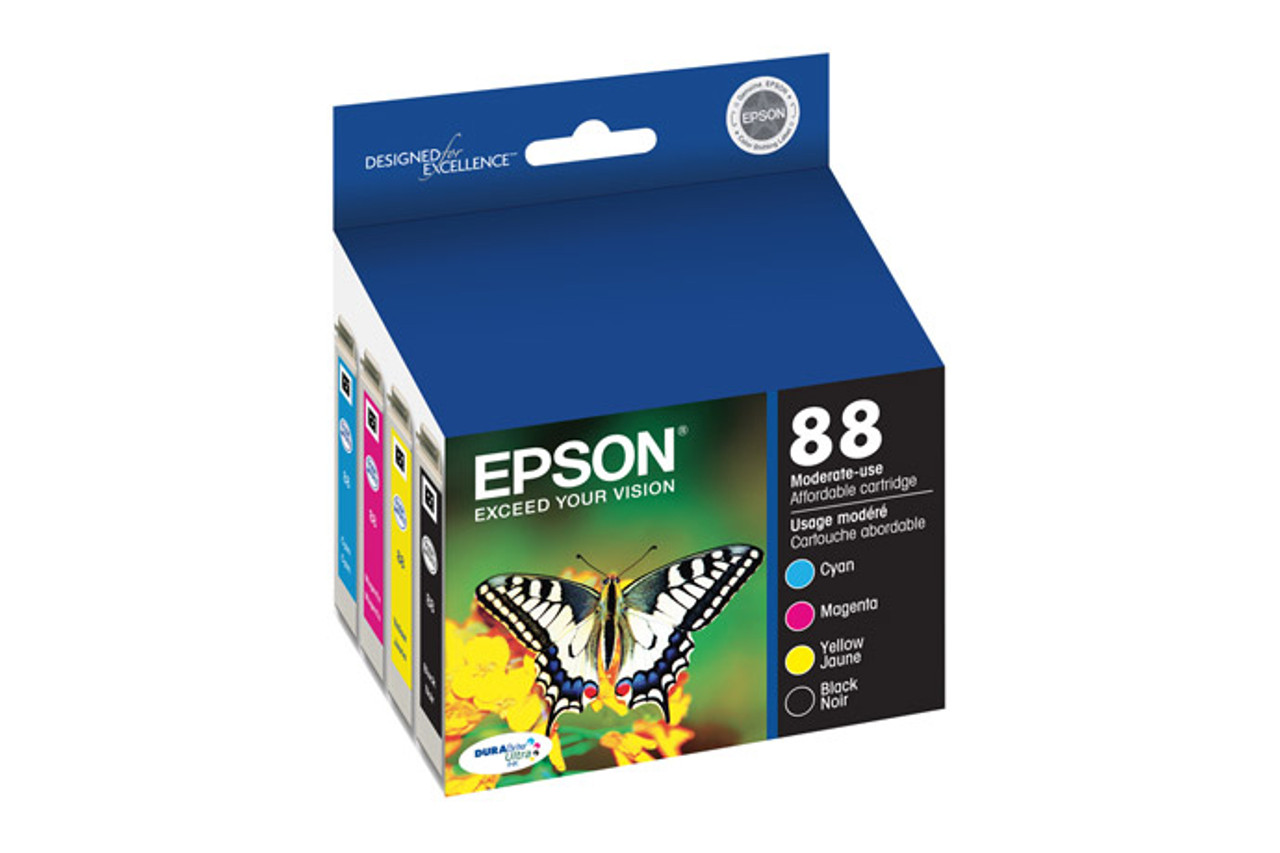 Epson T088120-BCS Black, Cyan, Magenta, Yellow ink cartridge