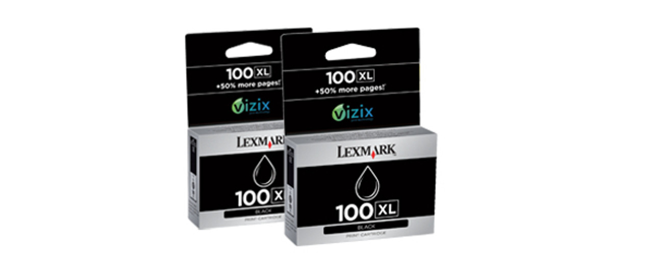 Lexmark 2x 100XL Black ink cartridge