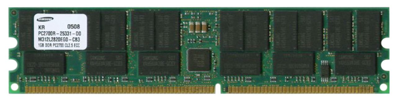 M312L2820EG0-CB3 - Samsung 1GB 333MHz PC2700 CL2.5 ECC REGISTERED DDR SDRAM 184-Pin DIMM SAMSUNG Memory