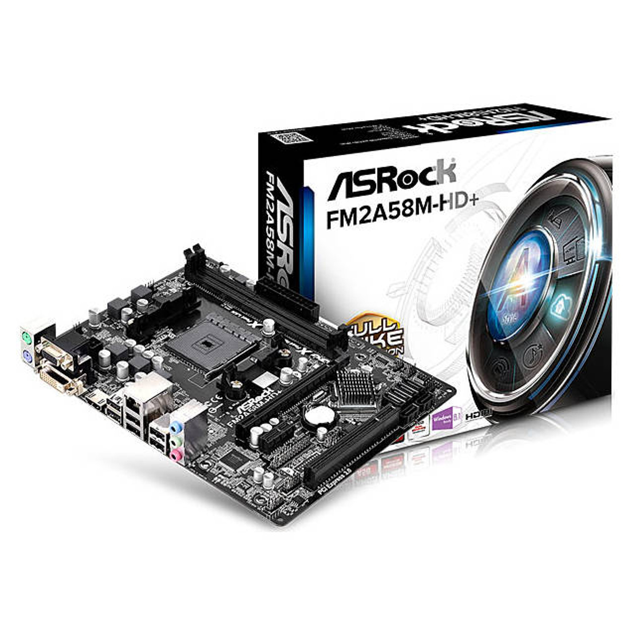 ASRock FM2A58M-HD+ Socket FM2+/ AMD A58 FCH/ DDR3/ A&GbE/ MicroATX Motherboard