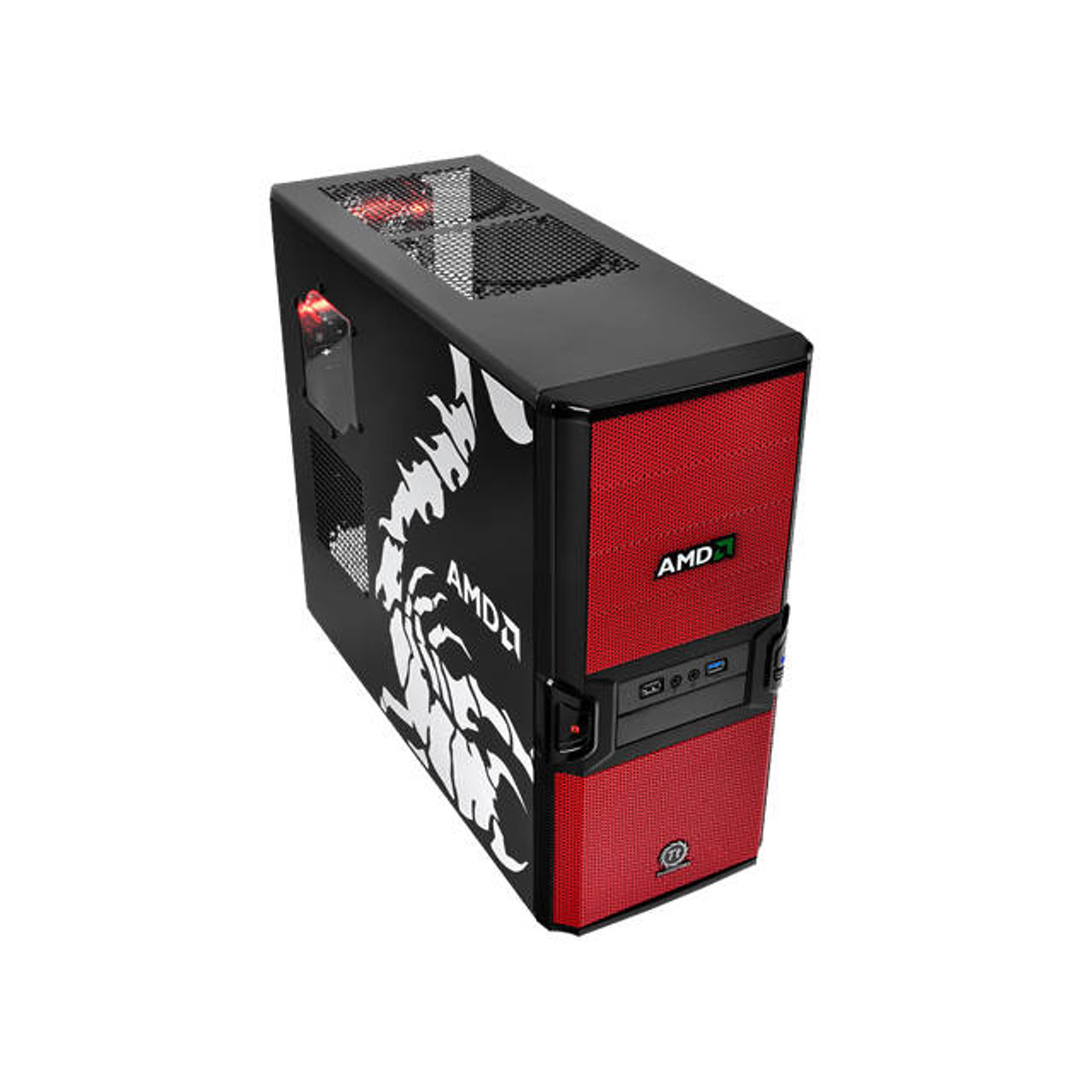 Thermaltake V3 Black AMD Edition VL800P1W2N No Power Supply ATX Mid Tower (Black)