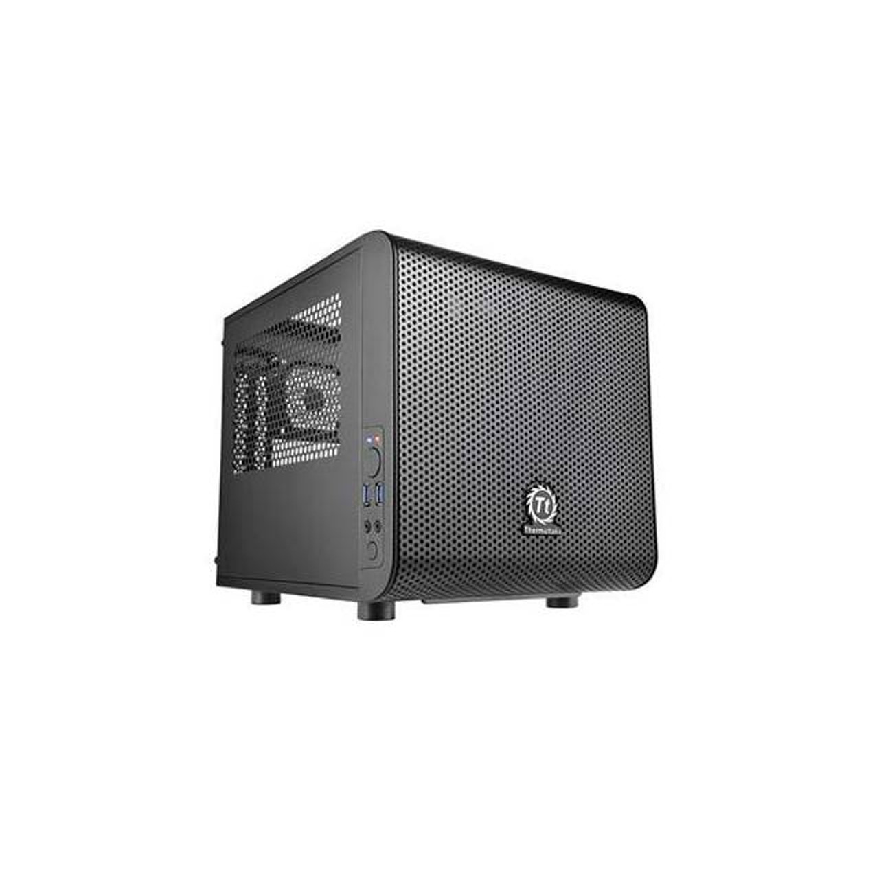 Thermaltake Core V1 CA-1B8-00S1WN-00 No Power Supply Mini-ITX Cube Case (Black)