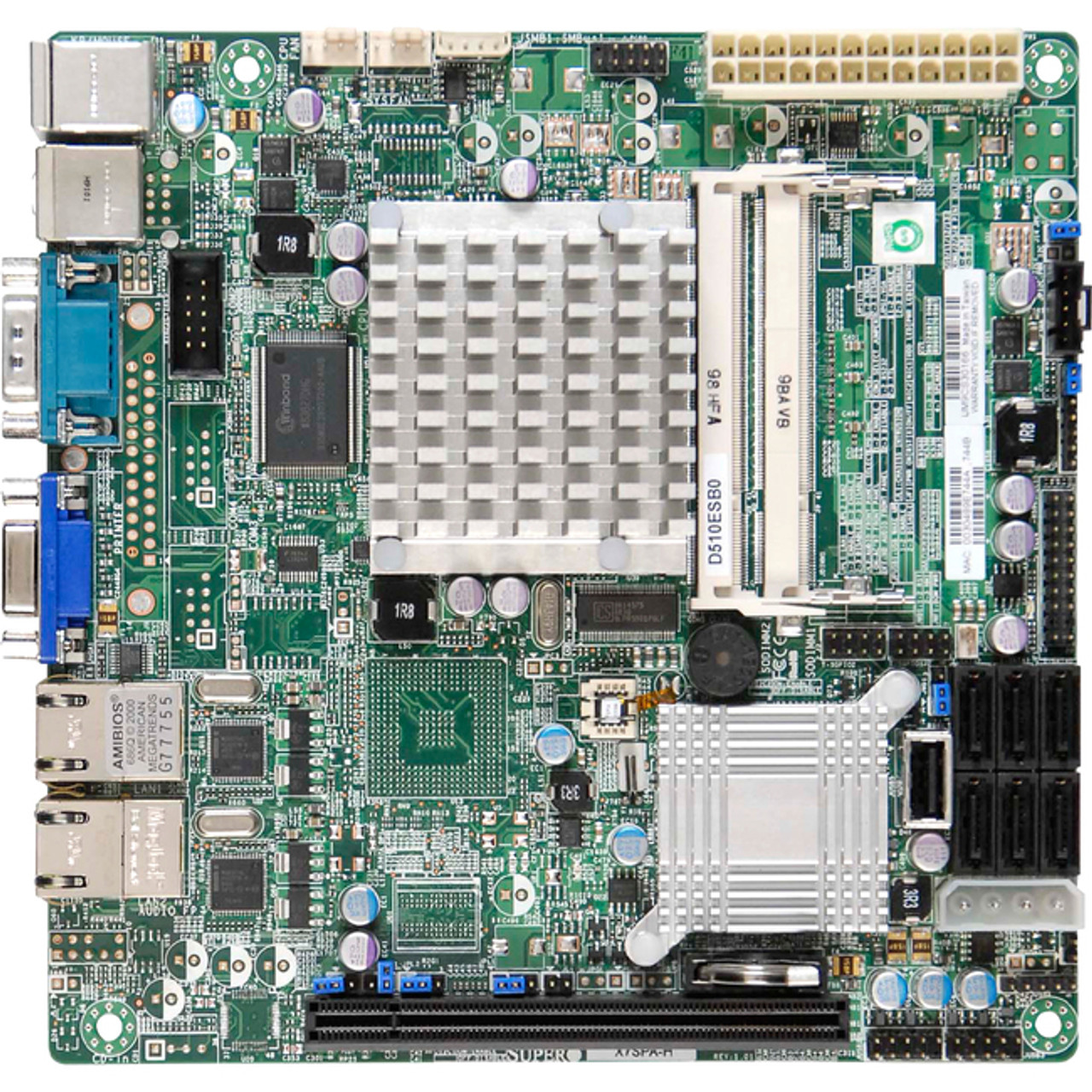 Supermicro X7SPE-HF-D525 Desktop Motherboard - Intel Chipset -  MBD-X7SPE-HF-D525-O