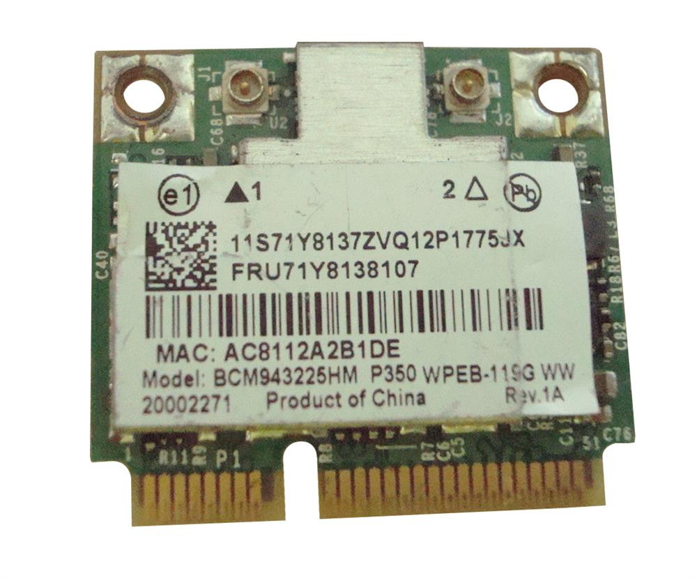 71Y8138 - IBM WLAN 802.11b/g/n PCI Express Half Mini Card
