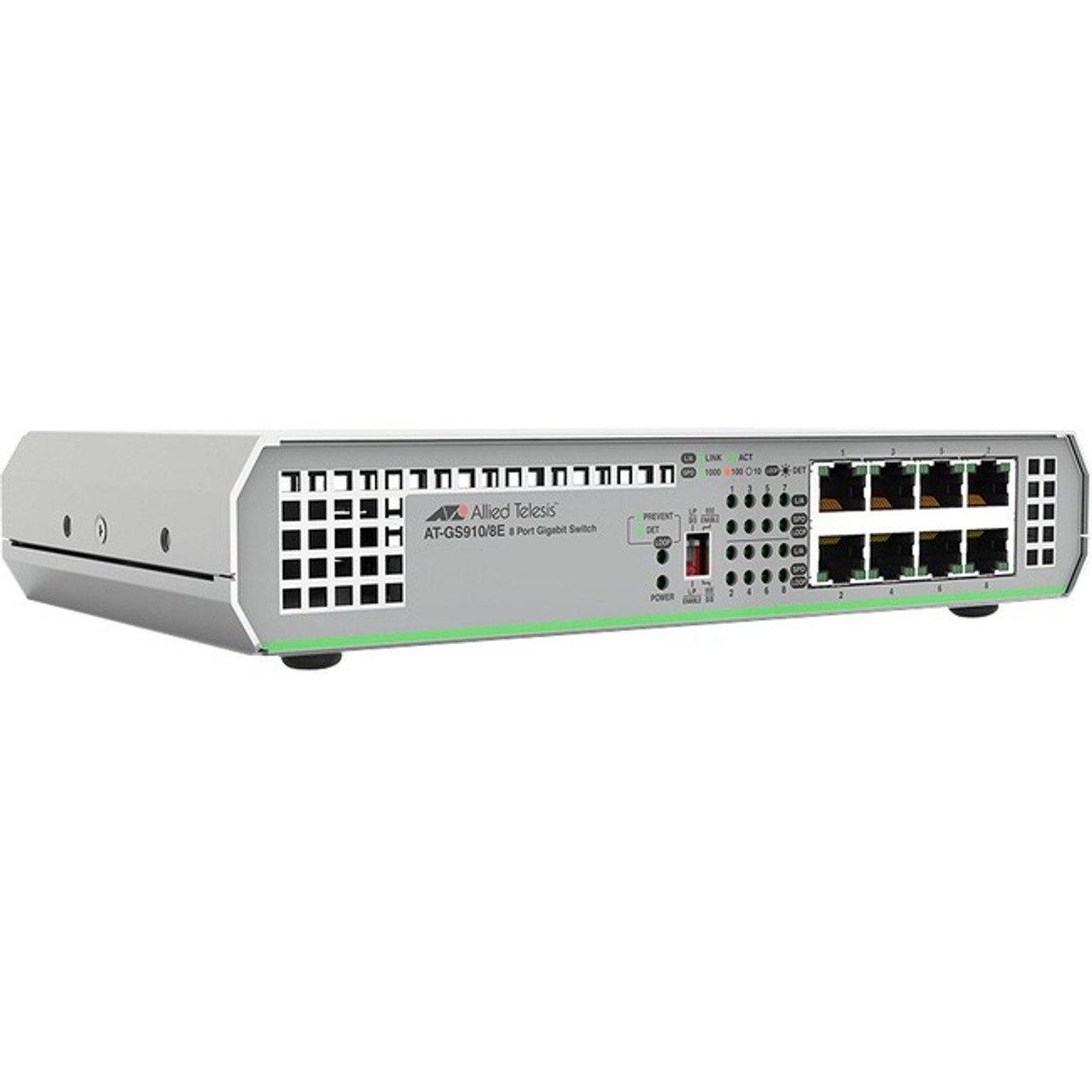 Allied Telesis 8-Port 10/100/1000T UnManaged Switch With External PSU -  AT-GS910/8E-10