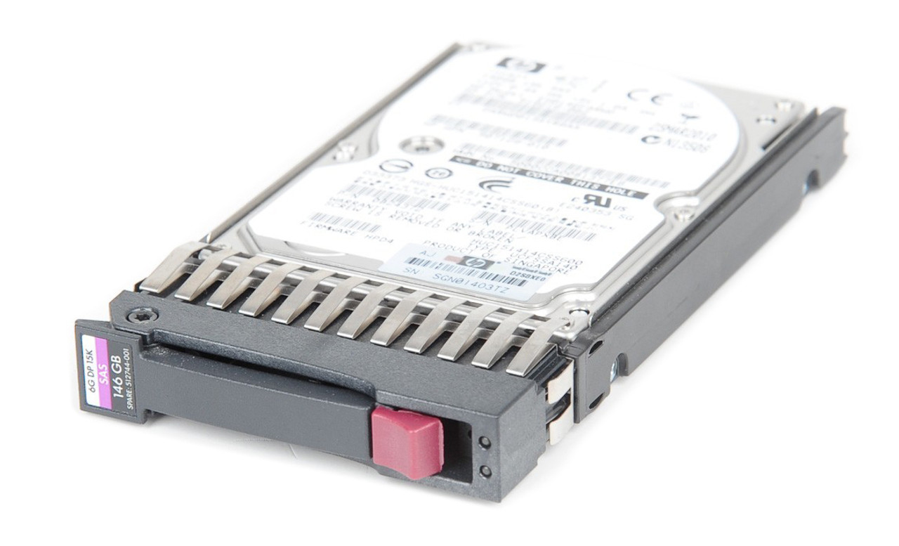 512744-001/TCO - HP 146GB 15000RPM SAS 6GB/s Hot-Pluggable Dual Port 2.5-inch Hard Drive