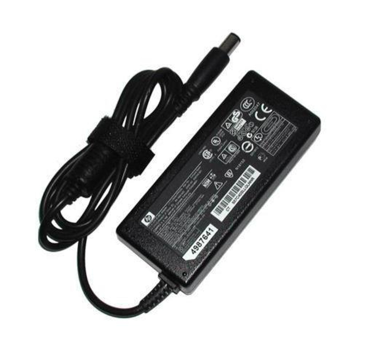 391172-001 - HP 65Watt 100-240VAC 1.7A Input 50-60Hz 18.5VDC 3.5A Output Smart Pin Slim AC Power Adapter for HP Business Notebook