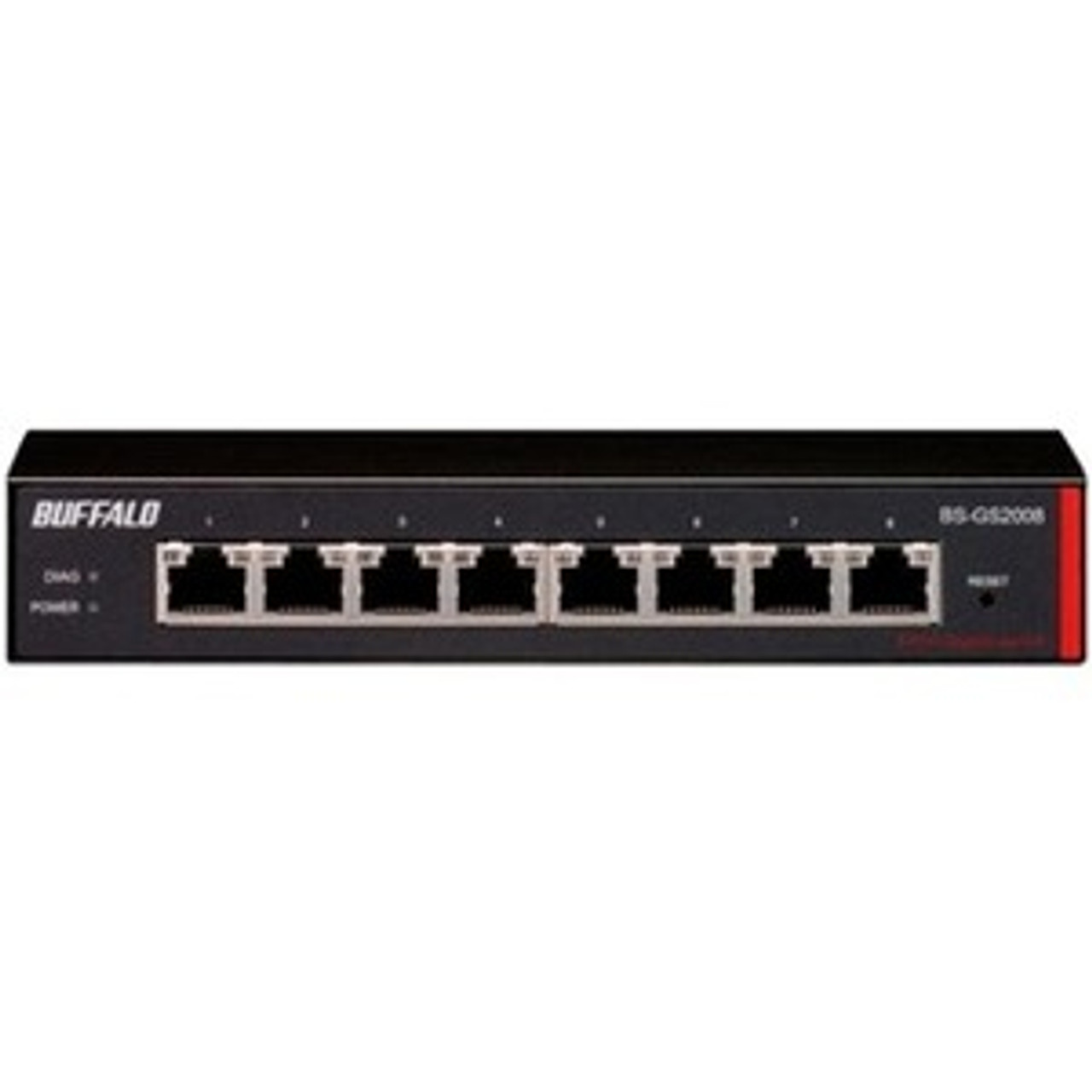 BUFFALO 8-Port Desktop Gigabit Green Ethernet Smart Switch (BS-GS2008) -  BS-GS2008