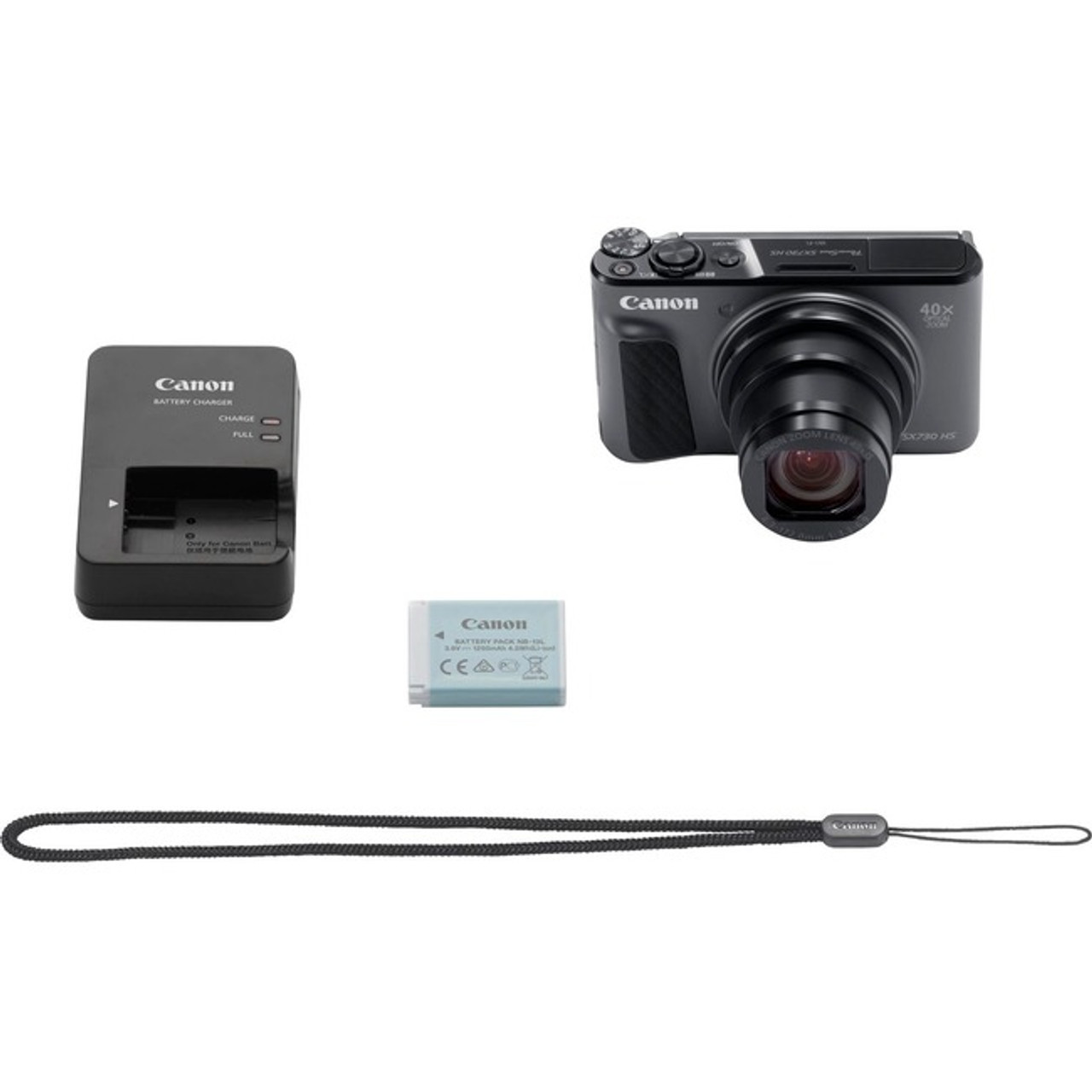 Canon PowerShot SX730 HS 20.3 Megapixel Compact Camera - Black - 1791C001