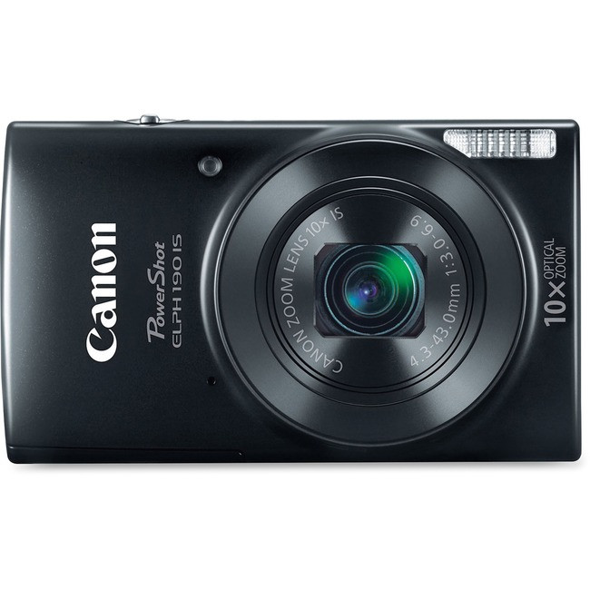 Canon PowerShot 190 IS 20 Megapixel Compact Camera - Black - 1084C001