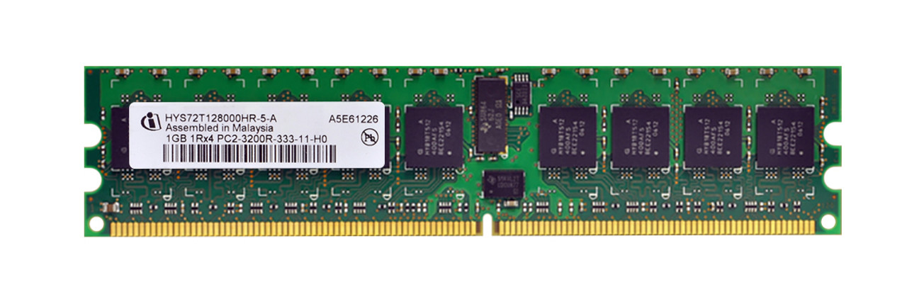 HYS72T128000HR-5-A - Hynix 1GB PC2-3200 DDR2-400MHz ECC Registered CL3 240-Pin DIMM Single Rank Memory Module