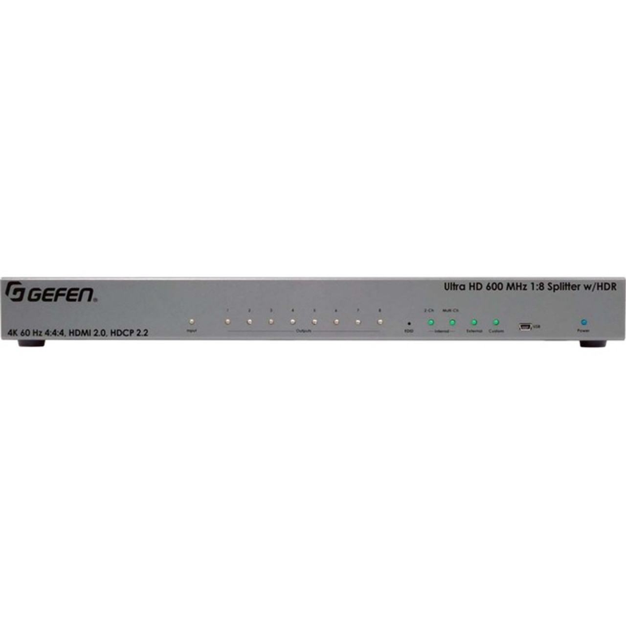 Gefen Ultra HD 600 MHz 1:8 Splitter for HDMI w/ HDR - EXT-UHD600-18