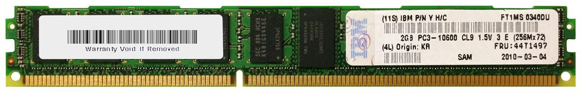 44T1497 - IBM 2GB(1X2GB)1333MHz PC3-10600 240-Pin Single Rank CL9 ECC Registered VLP DDR3 SDRAM RDIMM IBM Memory for BladeCenter