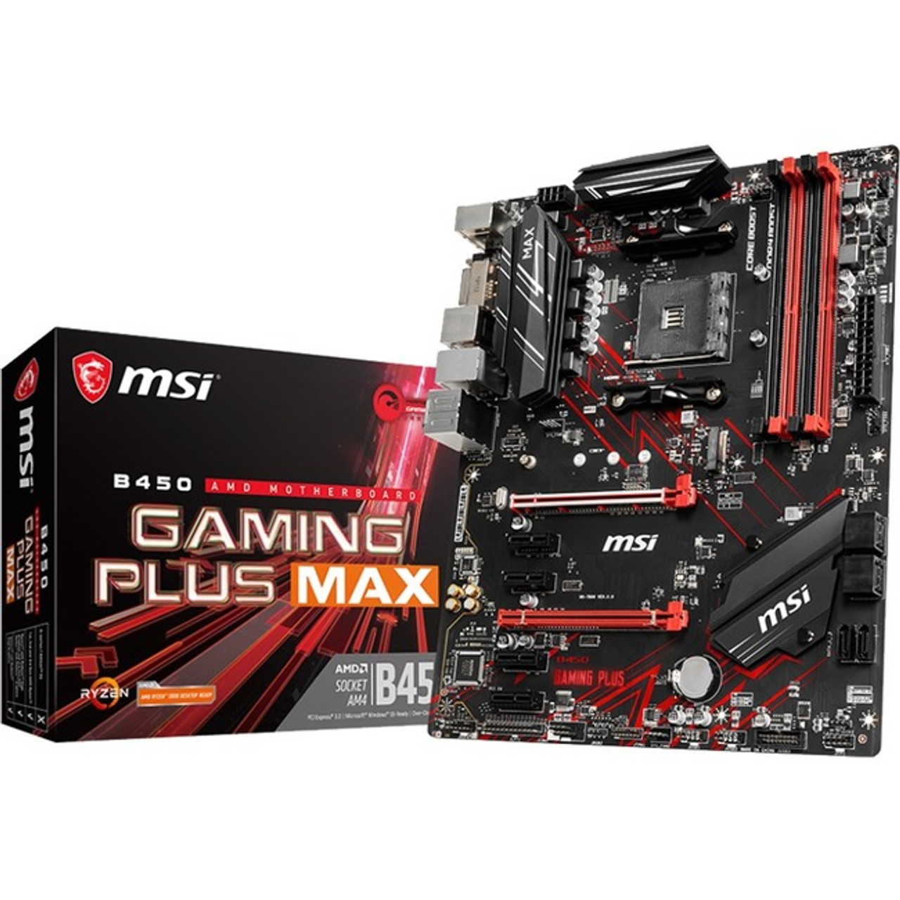 MSI B450 GAMING PLUS MAX Desktop Motherboard - AMD Chipset - Socket AM4 -  B450GPLMAX